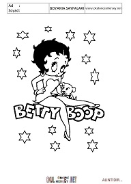 betty-boop boyama sayfaları